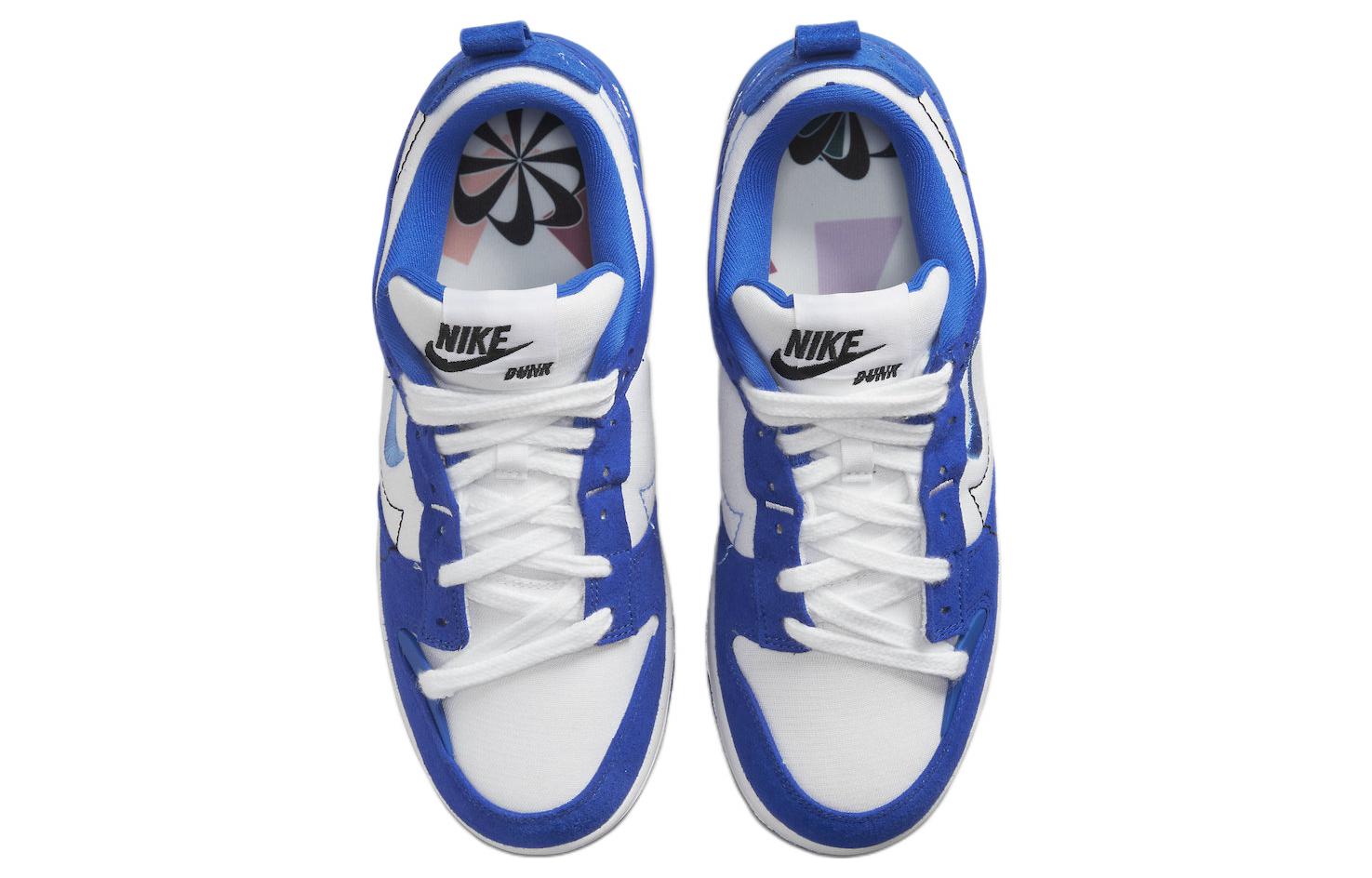 (WMNS) Nike Dunk Low Disrupt 2 'White Hyper Royal' DH4402-102 Signature Shoe - Click Image to Close