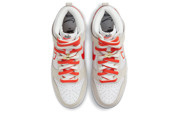 (WMNS) Nike Dunk High SE \'First Use Pack - White Orange\'  DH6758-100 Antique Icons