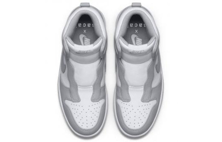 (WMNS) sacai x NikeLab x Dunk Lux 'Wolf Grey' 776446-001 Signature Shoe - Click Image to Close