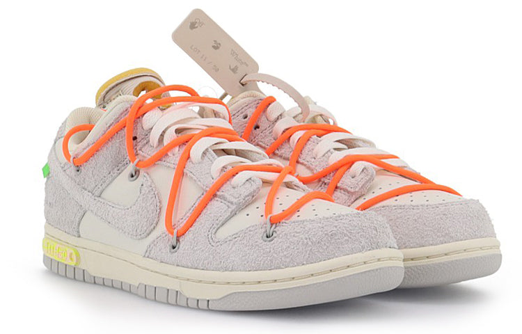 Nike Off-White x Dunk Low 'Lot 11 of 50' DJ0950-108 Classic Sneakers - Click Image to Close