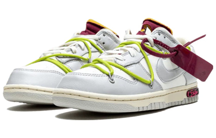 Nike Off-White x Dunk Low \'Lot 08 of 50\'  DM1602-106 Signature Shoe