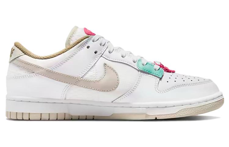 (WMNS) Nike Dunk Low 'Pink Bling' DX6060-121 Vintage Sportswear - Click Image to Close