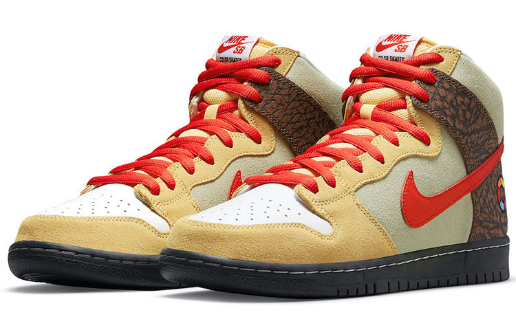 Nike x Color Skates SB Dunk High \'Kebab and Destroy\'  CZ2205-700 Classic Sneakers