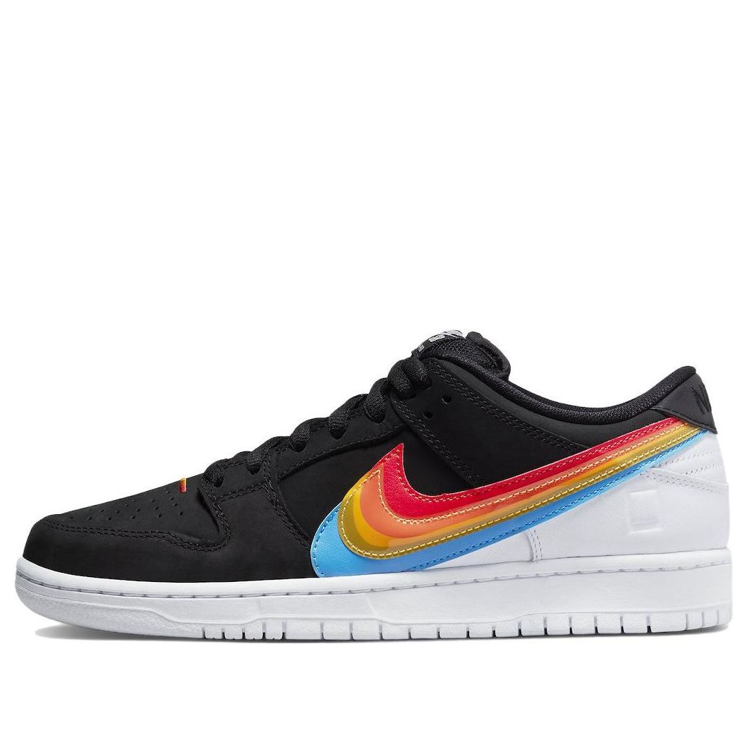 Polaroid x Nike SB Skateboard Dunk Low 'Black White Red' DH7722-001 Iconic Trainers