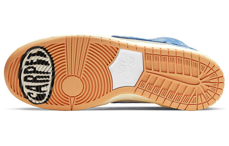 Nike SB Dunk High 'White Dark Sulfur Coconut Milk' CV1677-100 Signature Shoe - Click Image to Close