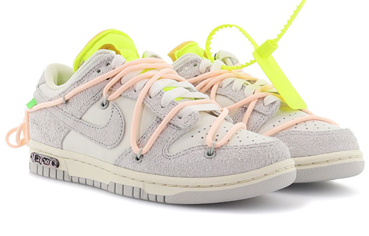 Nike Off-White x Dunk Low \'Lot 12 of 50\'  DJ0950-100 Classic Sneakers