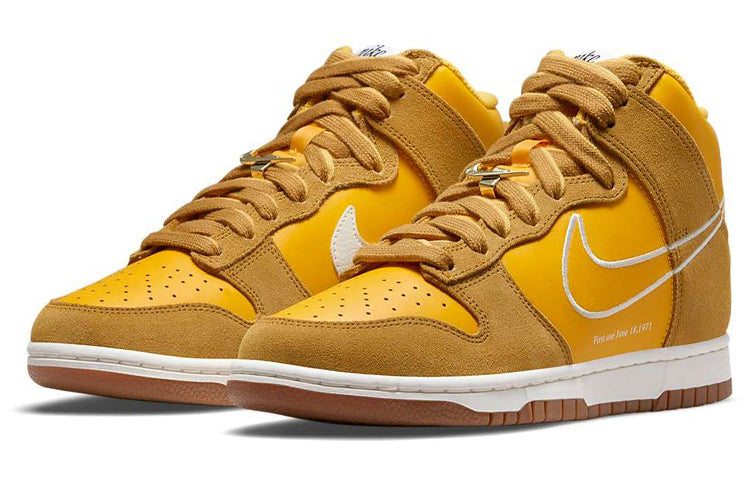 (WMNS) Nike Dunk High SE \'First Use Pack - University Gold\'  DH6758-700 Antique Icons