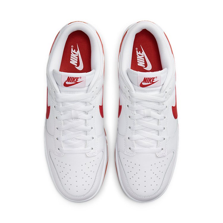 Nike Dunk Low \'White Picante Red\'  DV0831-103 Signature Shoe