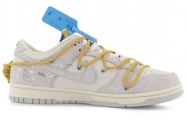 Nike Off-White x Dunk Low 'Lot 34 of 50' DJ0950-102 Signature Shoe - Click Image to Close