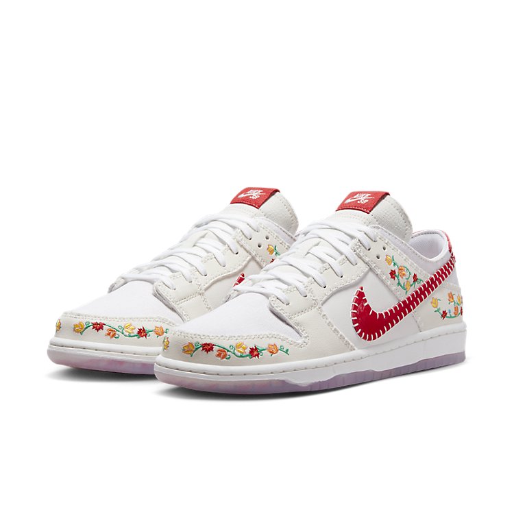 Nike SB Dunk Low 'N7 Opti Yellow University Red' FD6951-700 Antique Icons - Click Image to Close