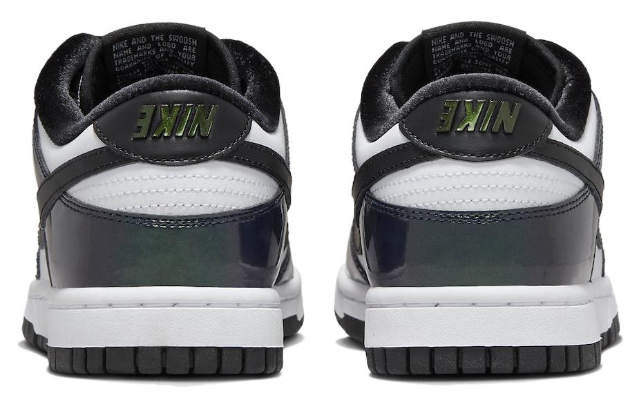 (WMNS) Nike Dunk Low SE 'Just Do It - Iridescent' FQ8143-001 Vintage Sportswear - Click Image to Close