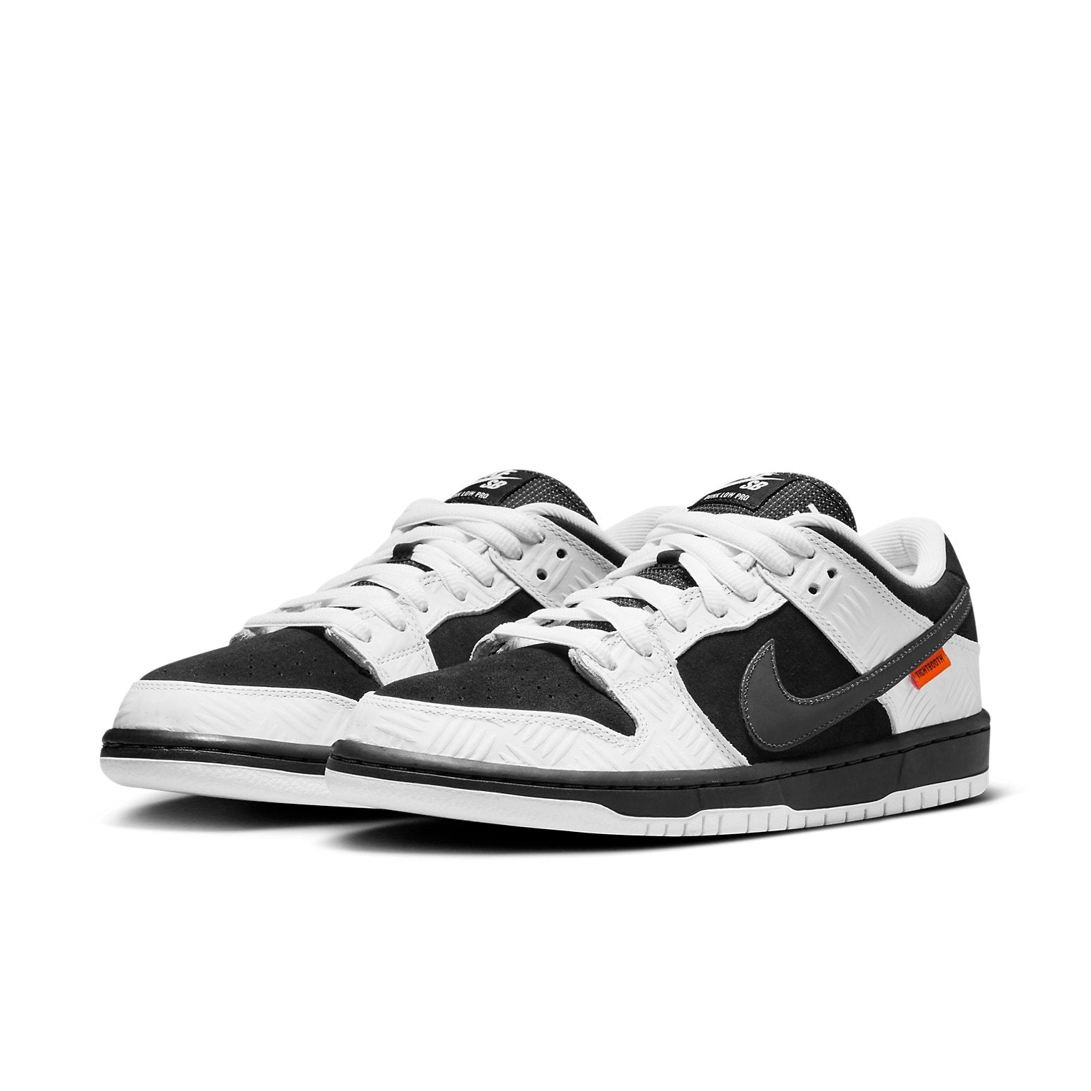 Nike SB Dunk Low x TIGHTBOOTH 'White Black' FD2629-100 Classic Sneakers - Click Image to Close