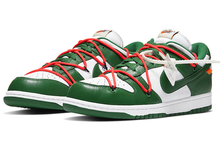 Nike Off-White x Dunk Low \'Pine Green\'  CT0856-100 Vintage Sportswear