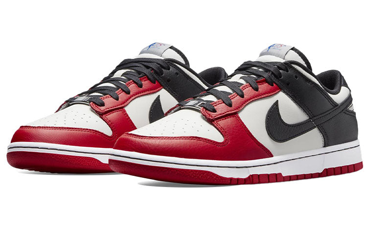 Nike NBA x Dunk Low EMB '75th Anniversary - Bulls' DD3363-100 Iconic Trainers - Click Image to Close