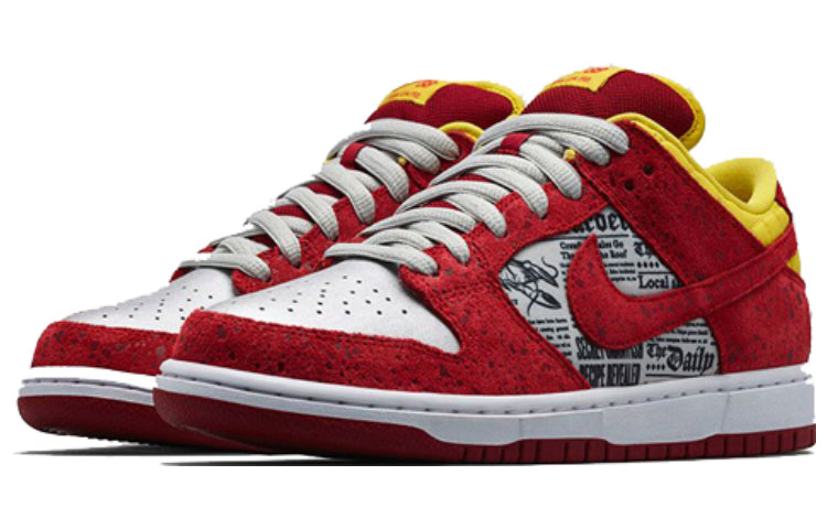 Nike SB Dunk Low Rukus Crawfish \'Red Goldsilver\'  504750-660(S-BOX) Signature Shoe