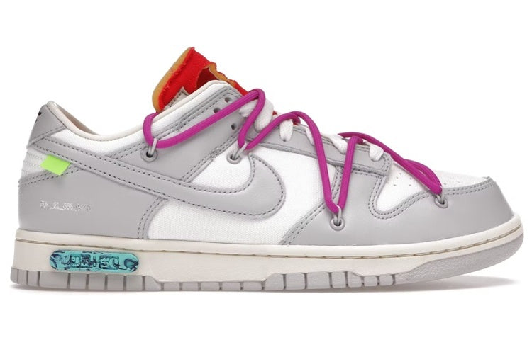 Nike Off-White x Dunk Low 'Lot 45 of 50' DM1602-101 Iconic Trainers - Click Image to Close