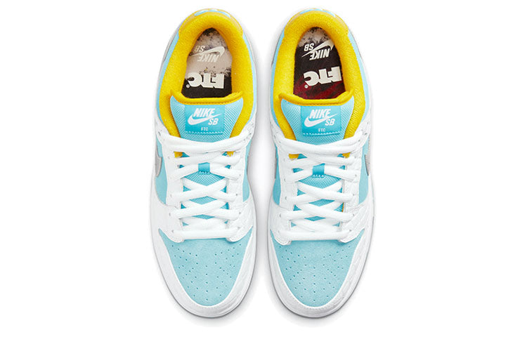 Nike x FTC SB Dunk Low \'Lagoon Pulse\'  DH7687-400 Signature Shoe