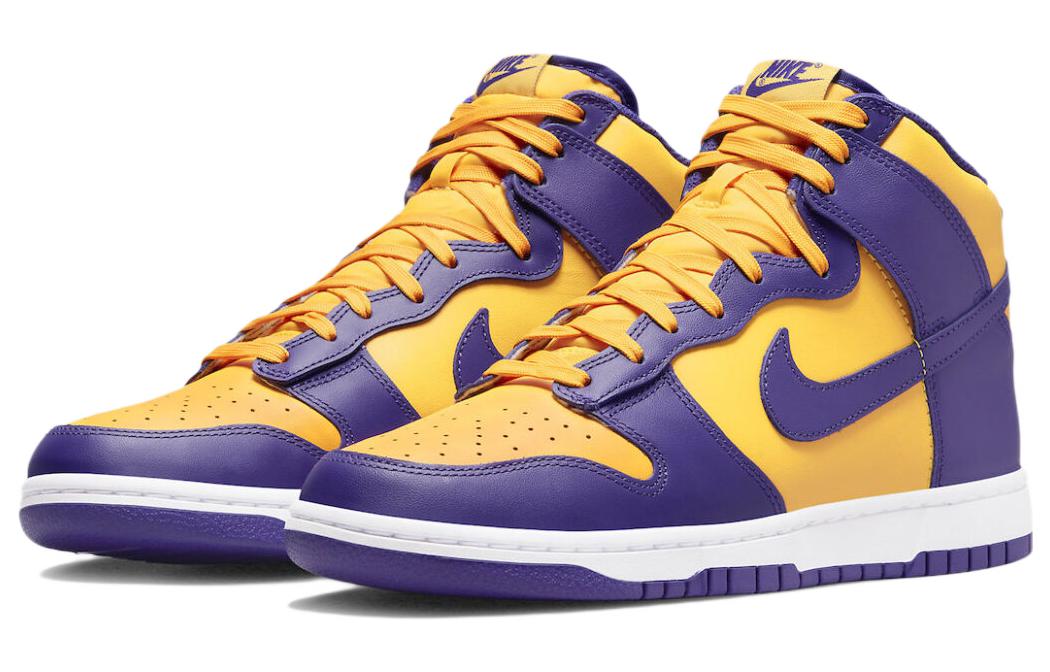 Nike Dunk High 'Lakers' DD1399-500 Classic Sneakers - Click Image to Close