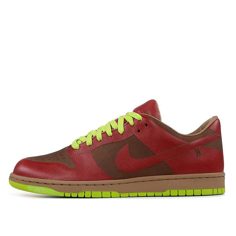 Nike Dunk Low 1 Piece 'Laser Varsity Red Chartreuse' 311611-661 Epochal Sneaker - Click Image to Close