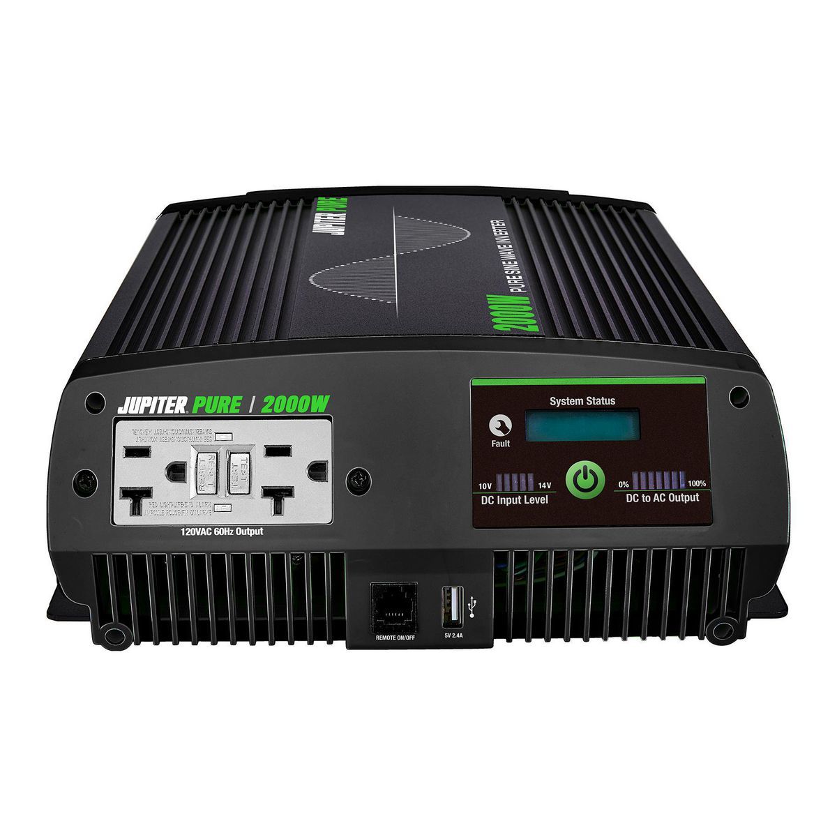 JUPITER PURE 2000 Watt Continuous/4000 Watt Peak Pure Sine Wave Power Inverter