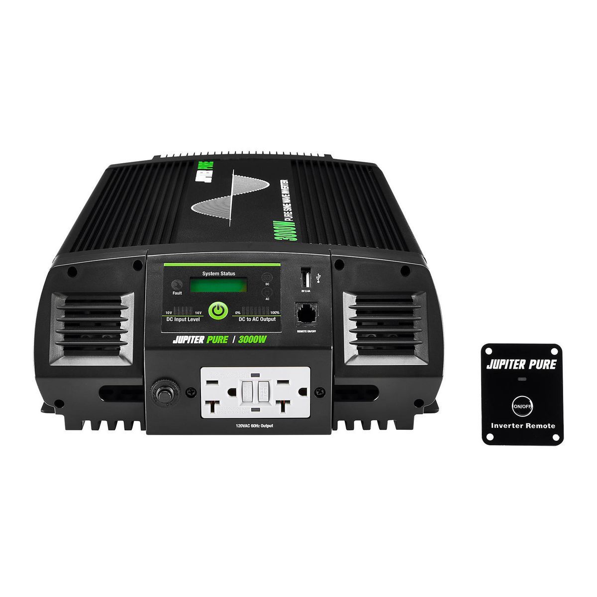 JUPITER PURE 3000 Watt Continuous/6000 Watt Peak Pure Sine Wave Power Inverter