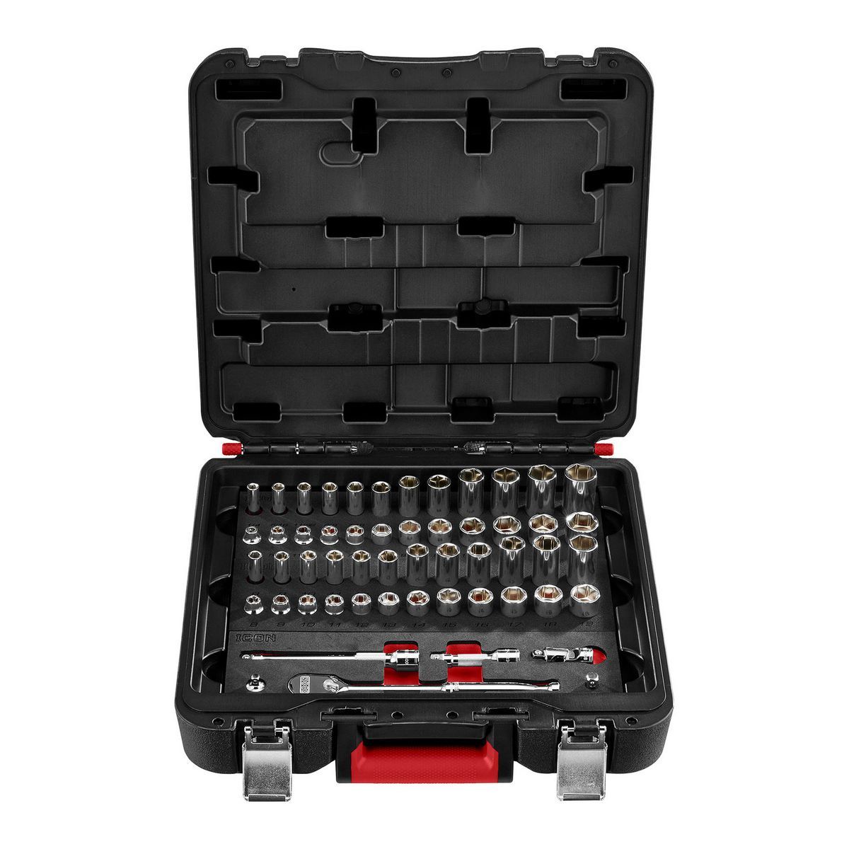 ICON 3/8 in. Drive SAE and Metric Modular General Service Socket Set, 54-Piece