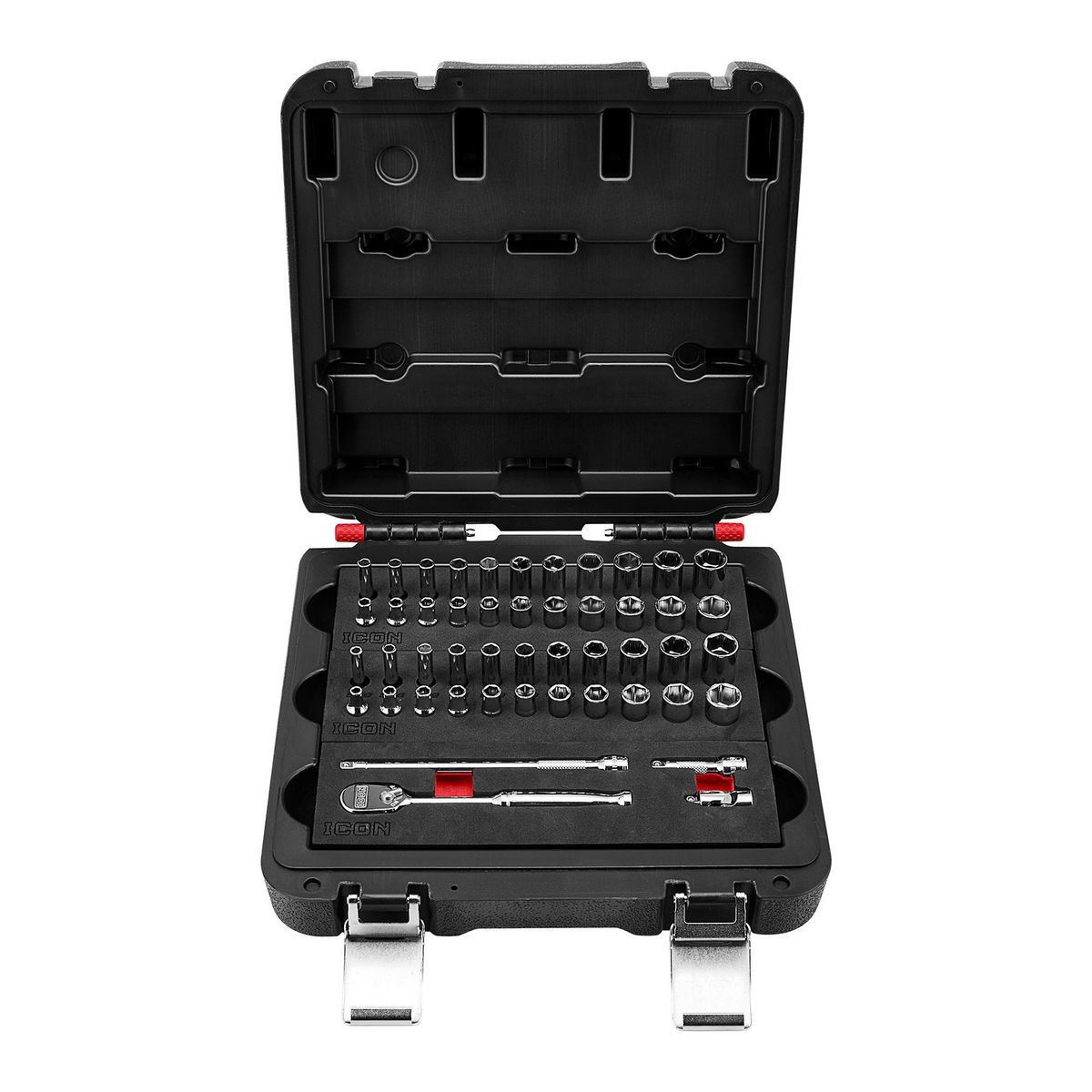 ICON 1/4 in. Drive SAE and Metric Modular General Service Socket Set, 48-Piece