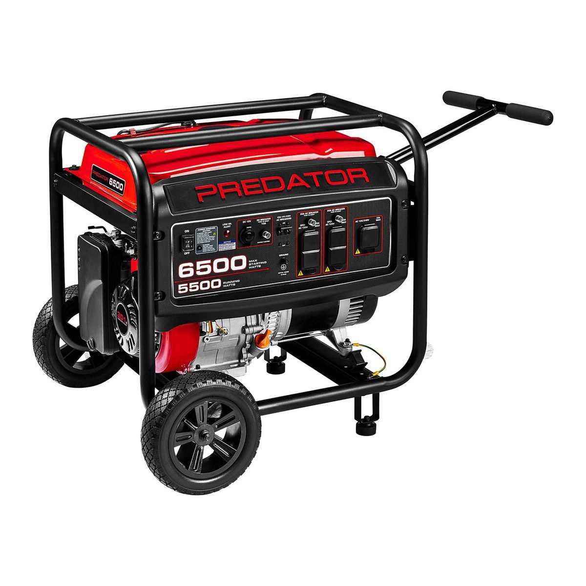 PREDATOR 6500 Watt Gas-Powered Portable Generator with CO SECURE Technology, EPA