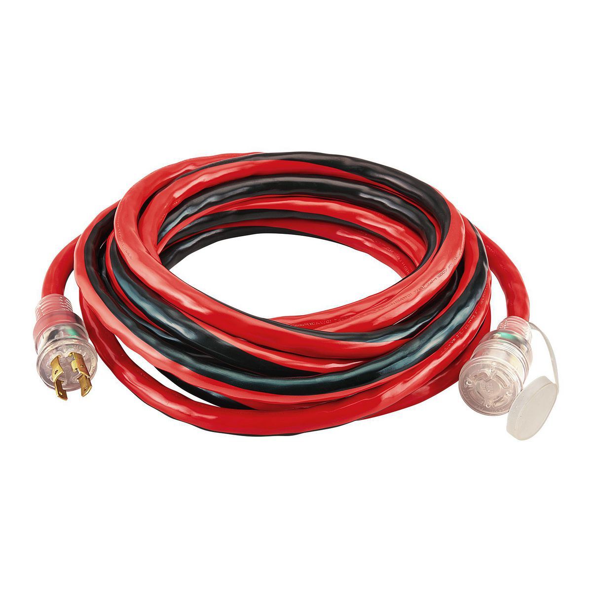 PREDATOR 25 ft. x 10 Gauge, 4-Prong Twist Lock 30A L14-30 Generator Extension Cord
