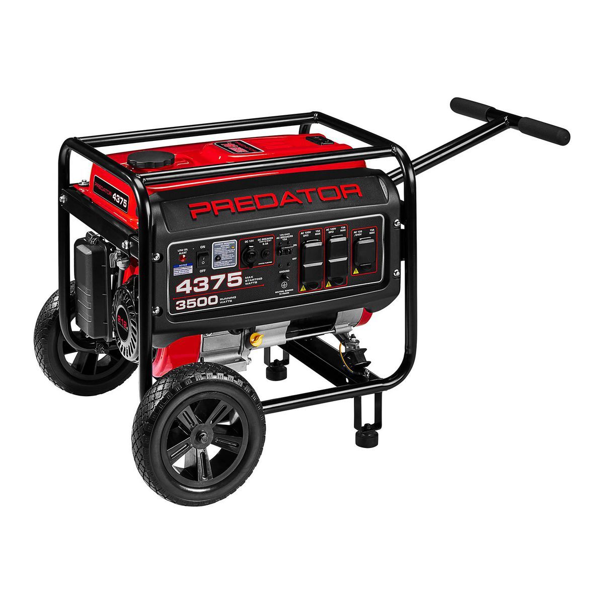 PREDATOR 4375 Watt Gas-Powered Portable Generator with CO SECURE Technology, EPA