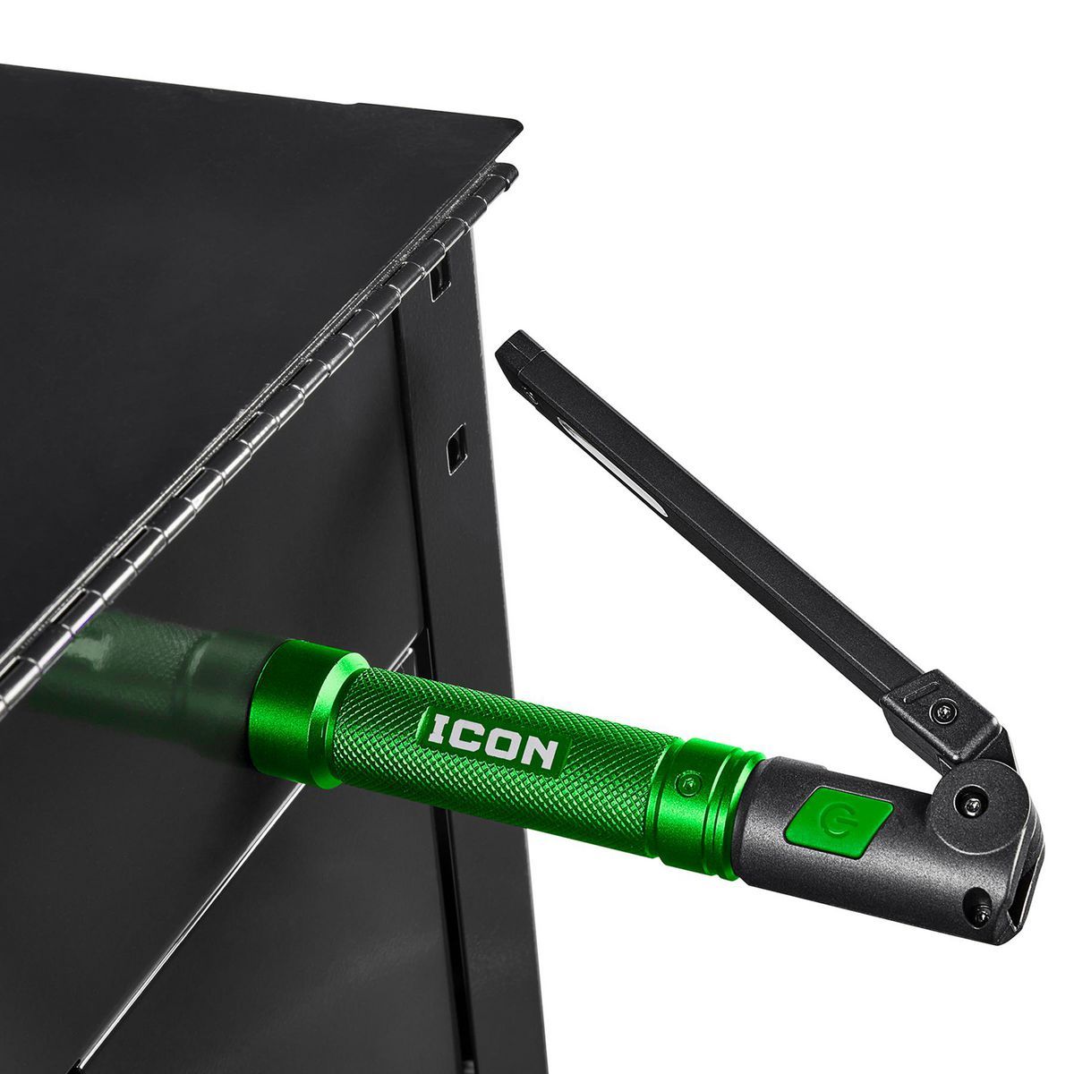 ICON 800 Lumen LED Rechargeable Magnetic Handheld Foldable Slim Bar Work Light, Green