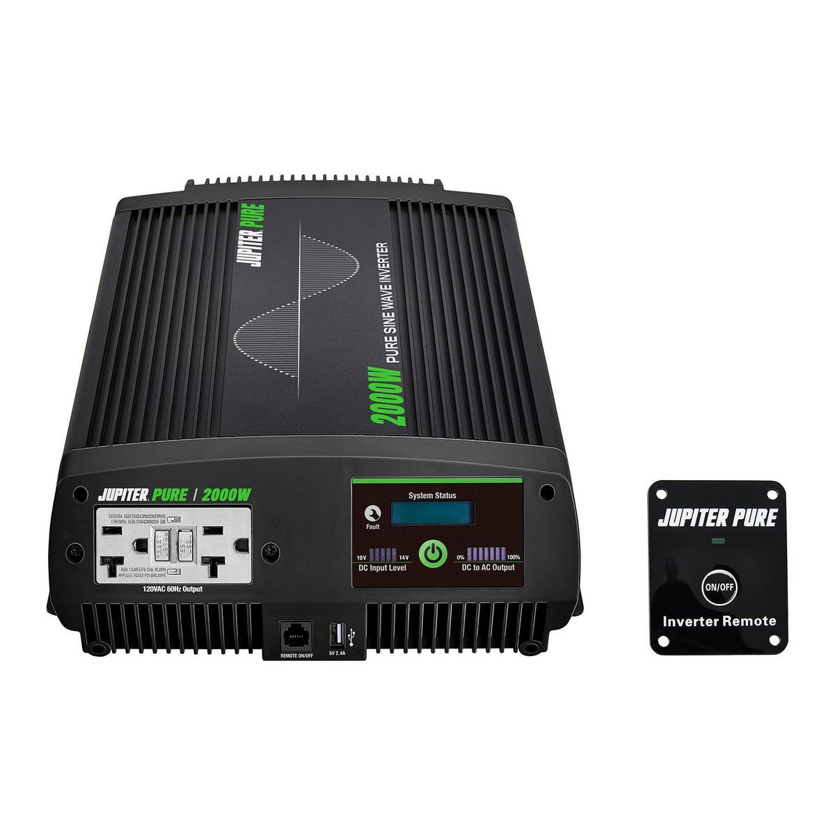 JUPITER PURE 2000 Watt Continuous/4000 Watt Peak Pure Sine Wave Power Inverter