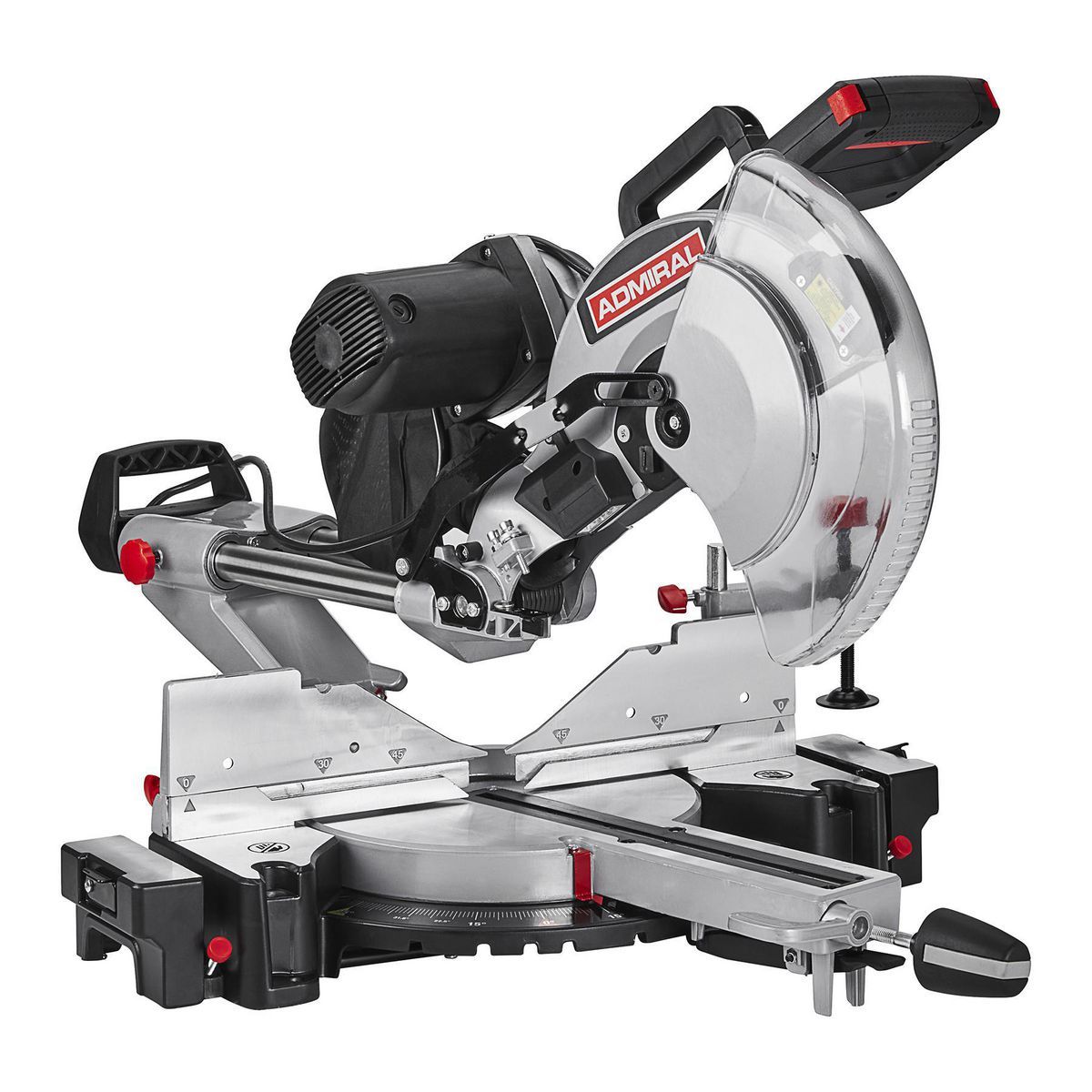 ADMIRAL 12 in. Dual-Bevel Sliding Compound Miter Saw with LED and Laser Guide