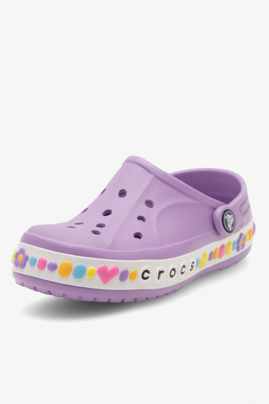 Klapki basenowe Crocs BAYABAND CHAM BAND CLOG K 208101-5PR Fioletowy