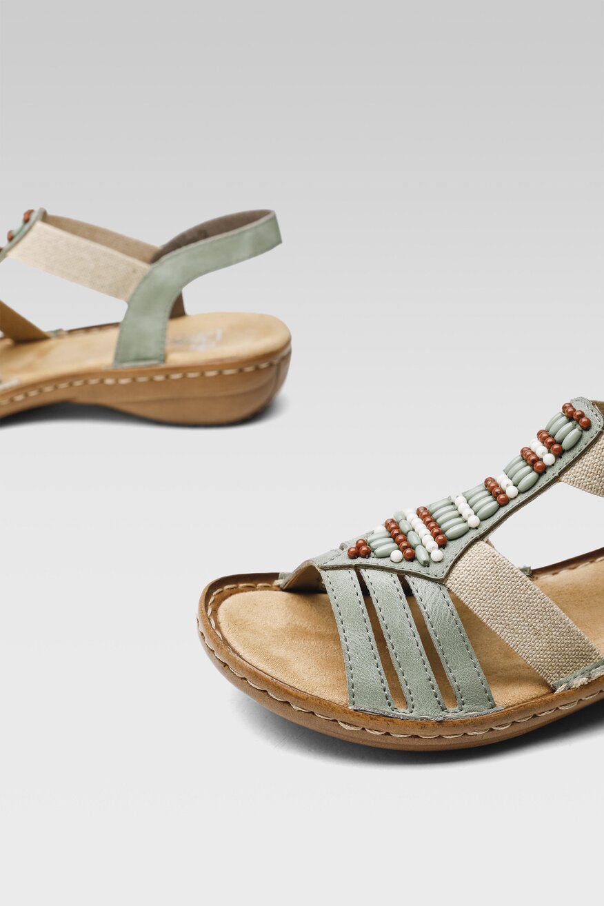 Sandały Rieker 60851-52 Zielony