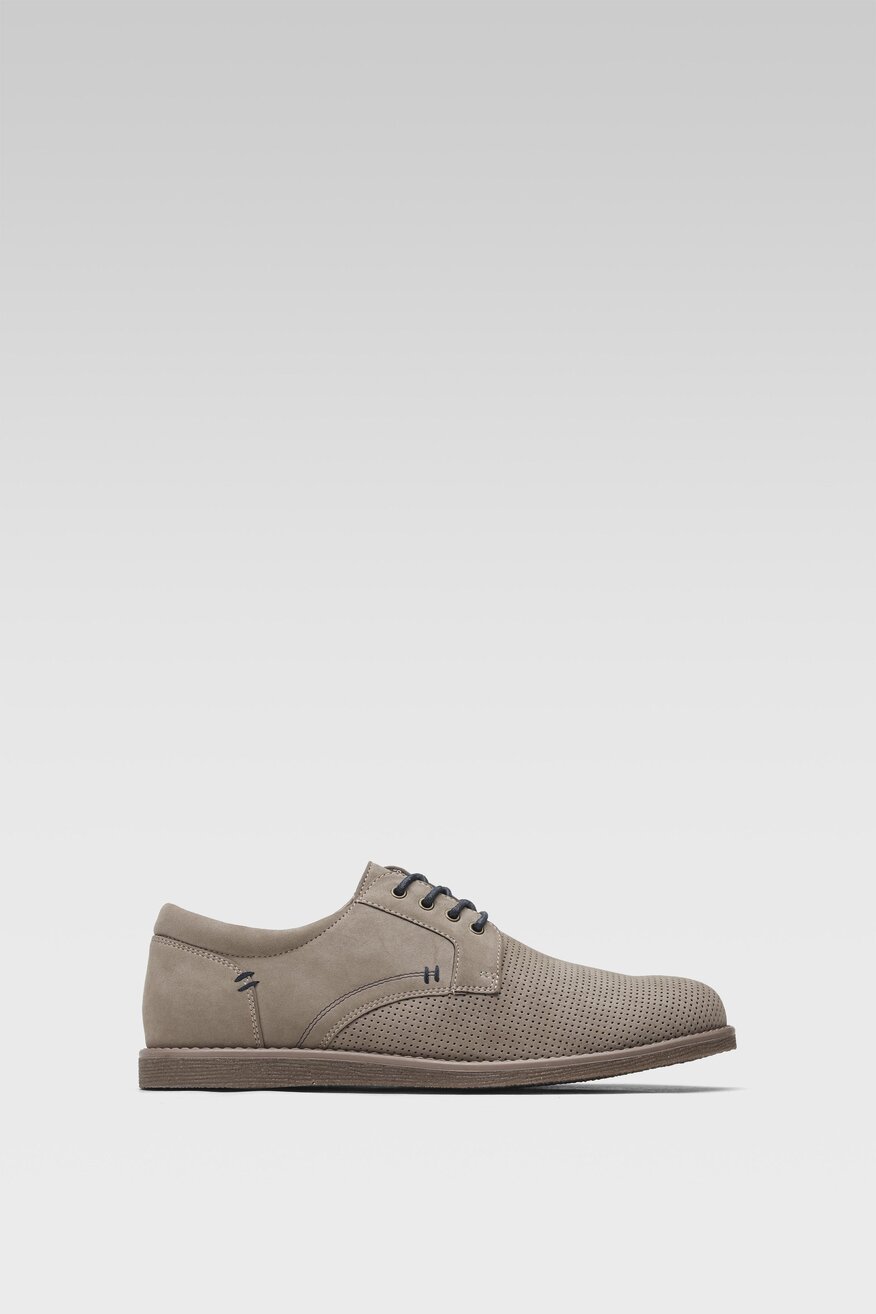 Półbuty Lanetti MYL8486-1 Szary jasny