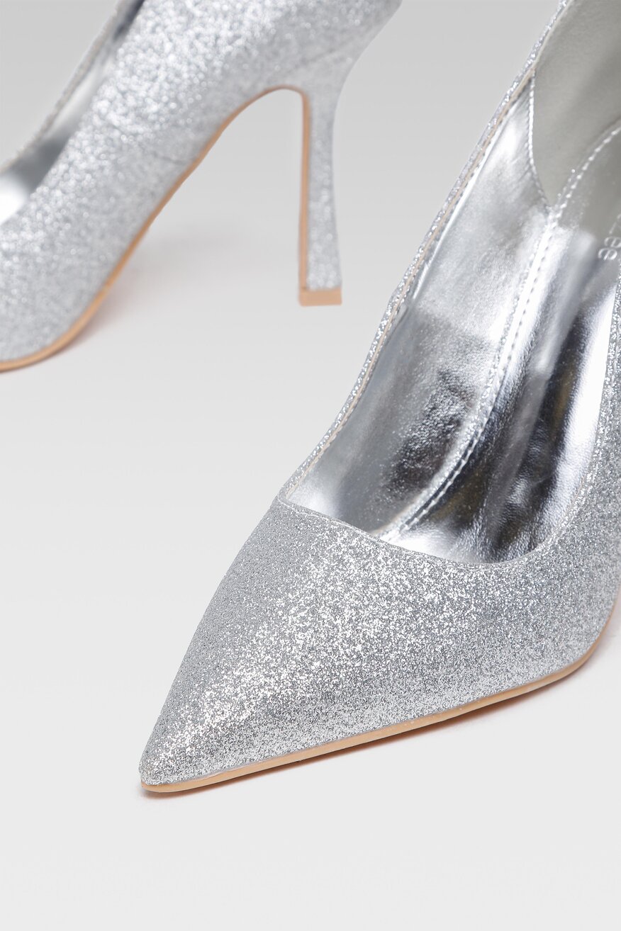 Czółenka DeeZee KL-F2108-4 Srebrny