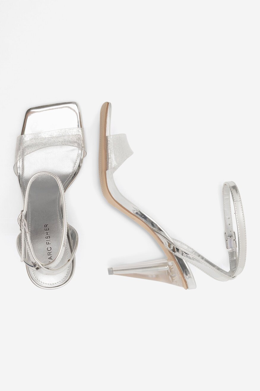 Sandały MARC FISHER F-BRETA SIL01 Srebrny