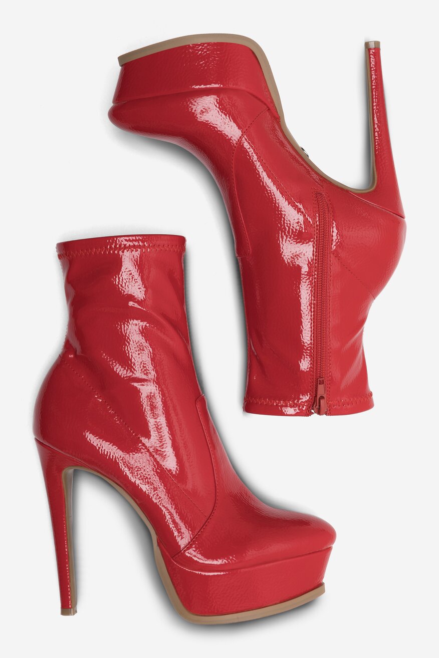 Botki NINE WEST SIDRA SJ1450-1 Czerwony