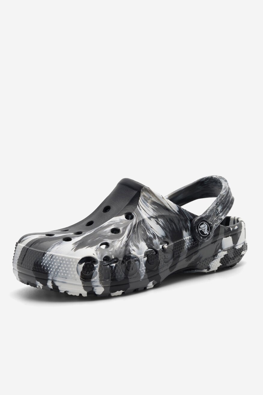 Klapki basenowe Crocs BAYA MARBLED CLOG 206935-066 Czarny