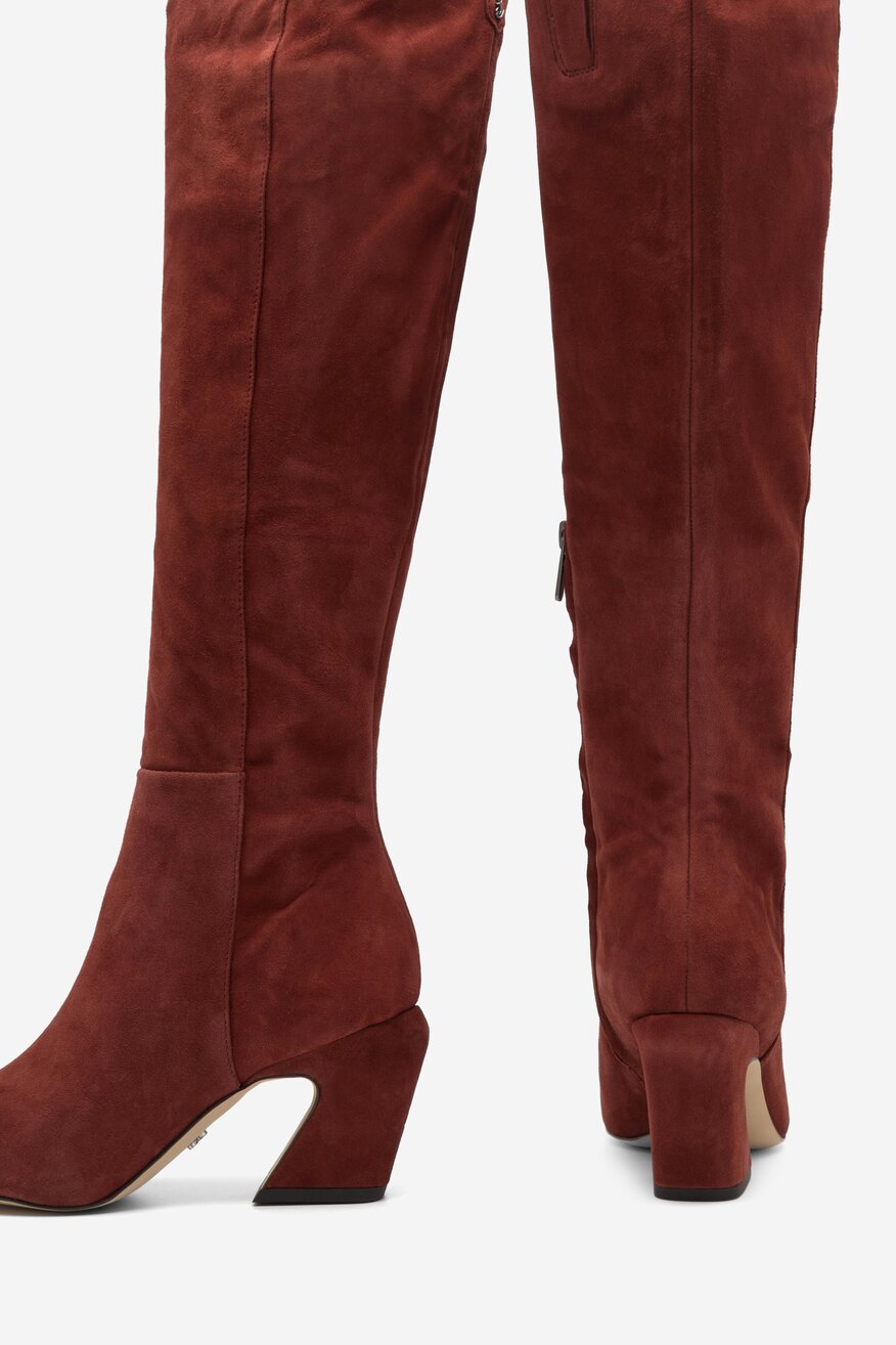 Kozaki SAM EDELMAN H8609L1200 Brązowy ciemny