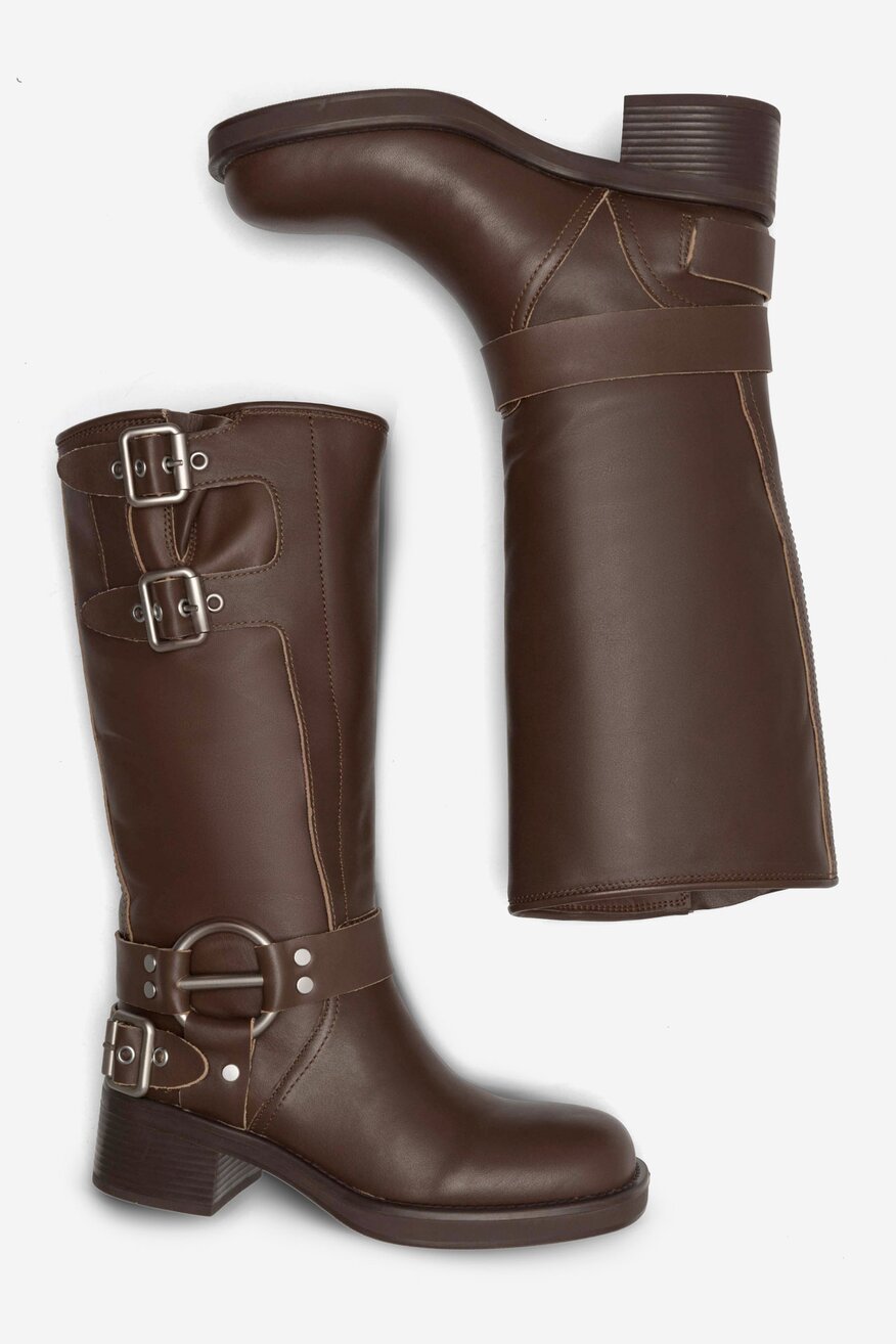 Kozaki Badura MANGUALDE-V1272-515 Brązowy