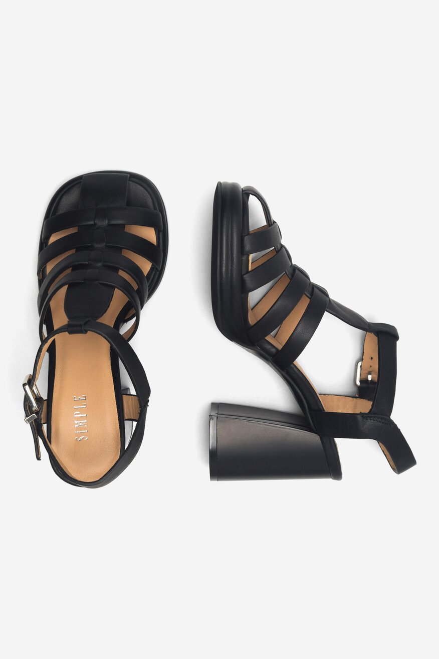 Sandały SIMPLE AZALIA-2023 Czarny