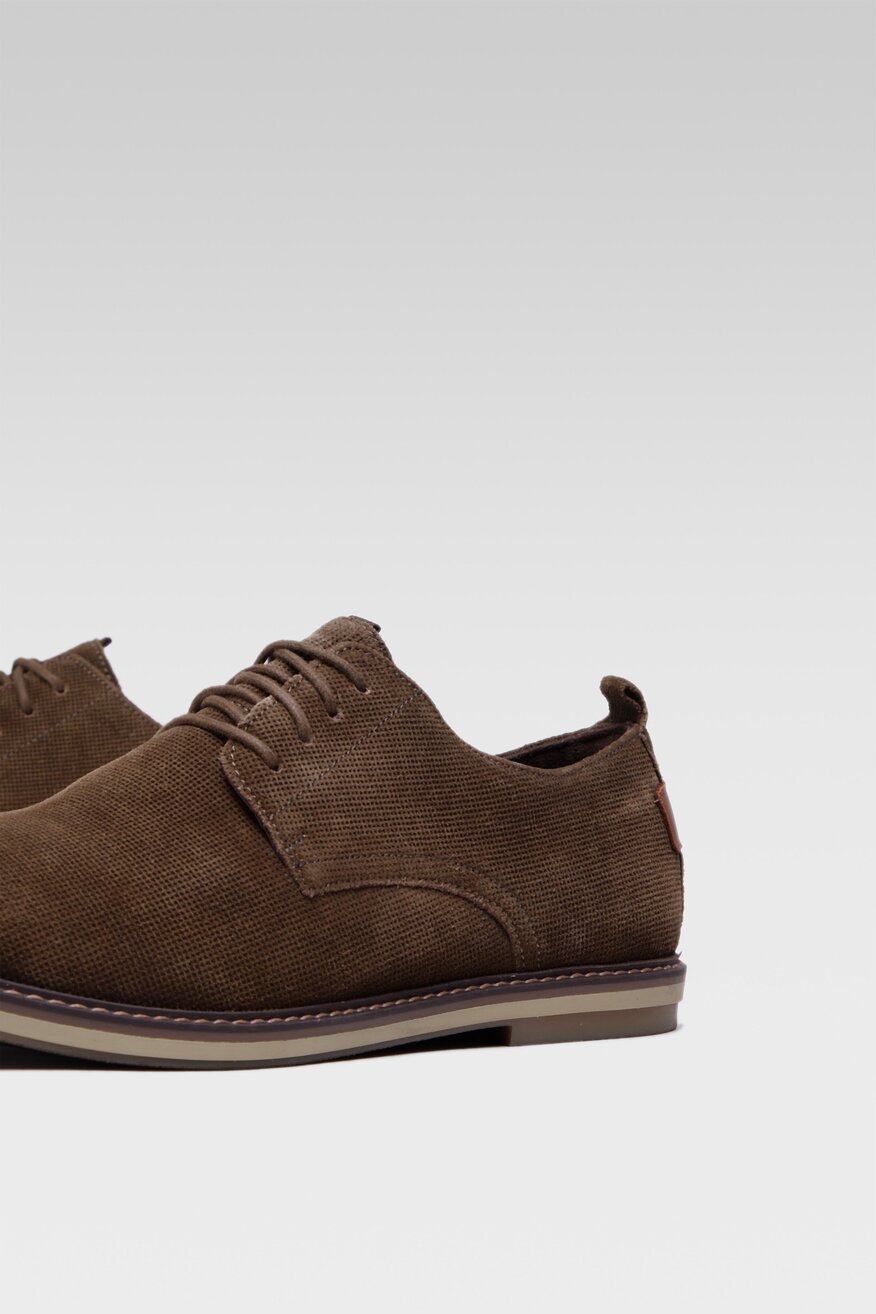 Półbuty Cesare Cave MI07-B225-B62-01 Khaki