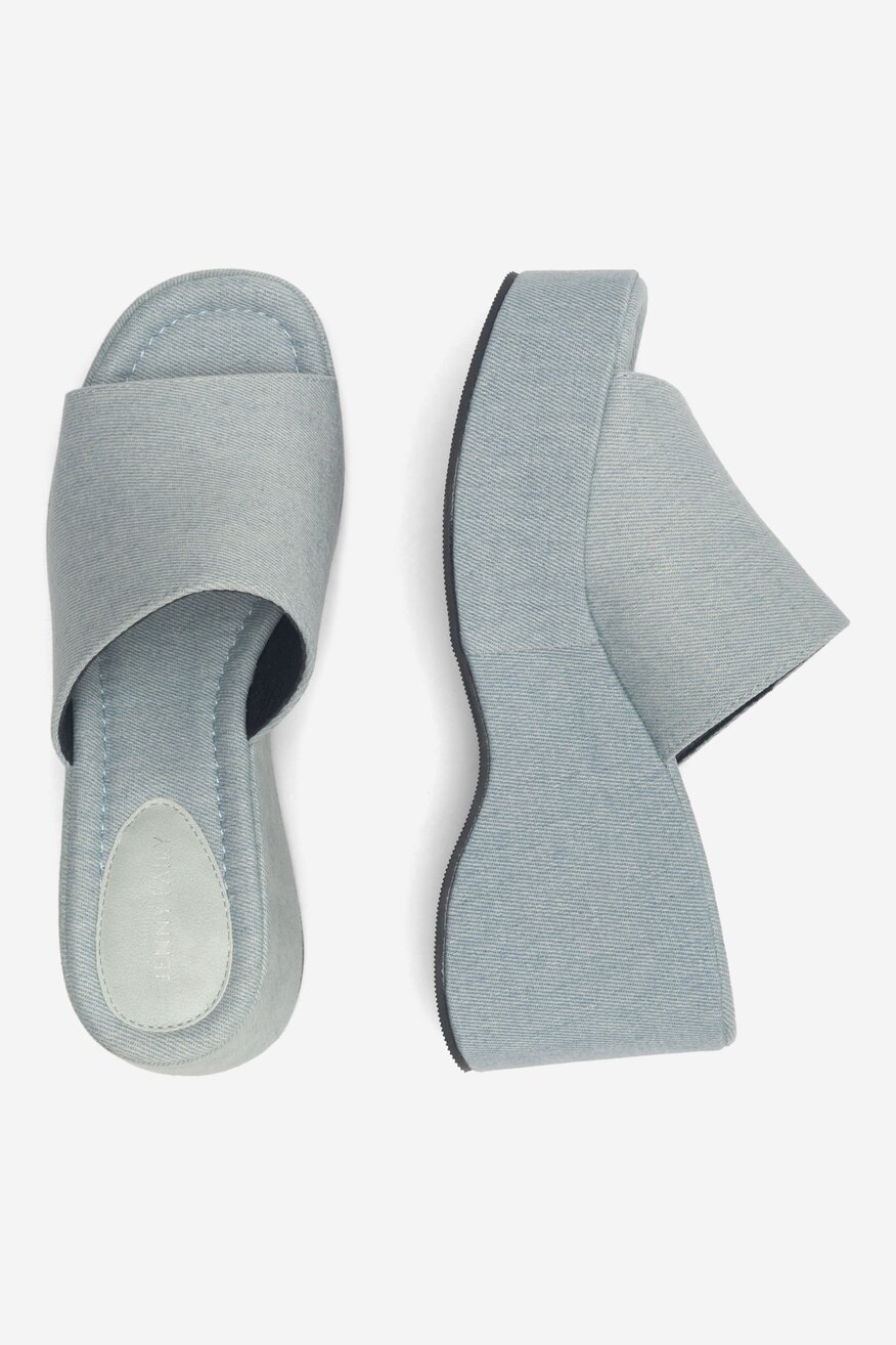 Klapki Jenny Fairy KARNIE KL E2206-102 Jeansowy