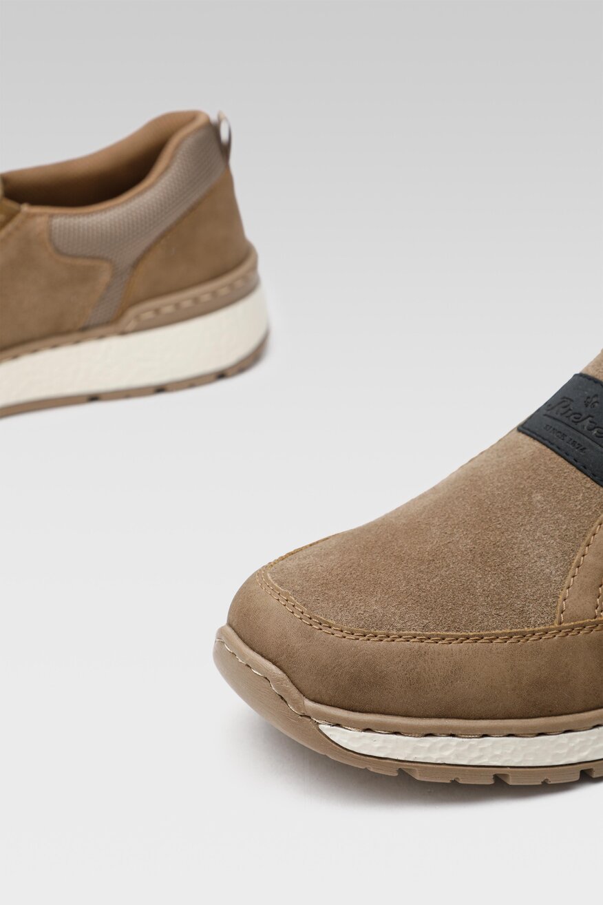 Półbuty Rieker B9053-64 Beżowy ciemny