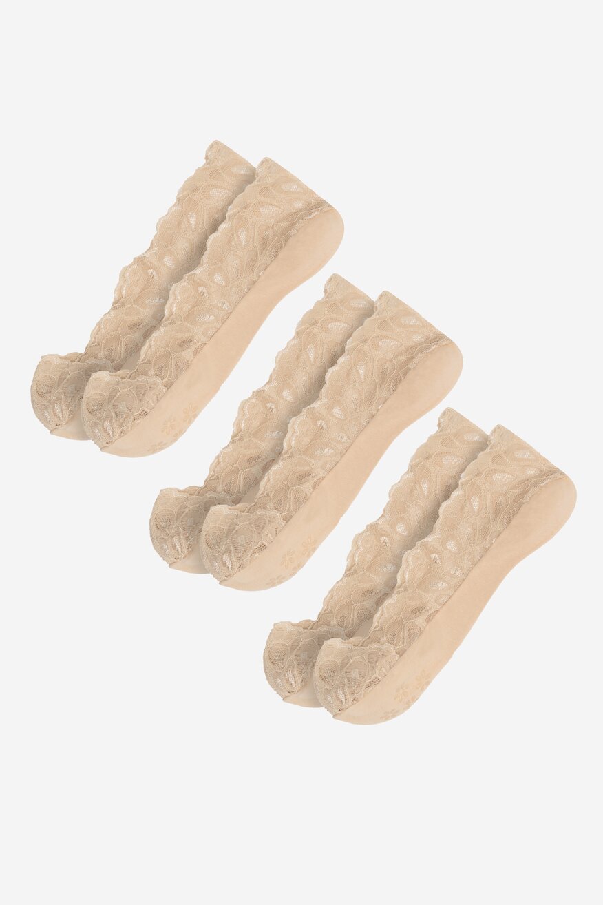 Skarpetki damskie Jenny Fairy 4WB-002-AW23 (3-PACK) Beżowy