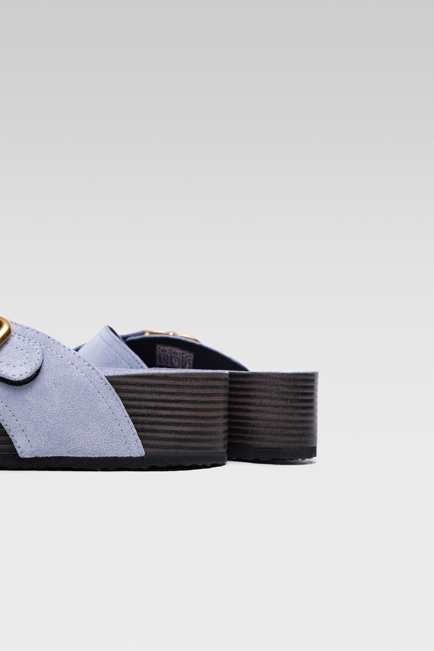 Klapki Gino Rossi 22SS40 Fioletowy