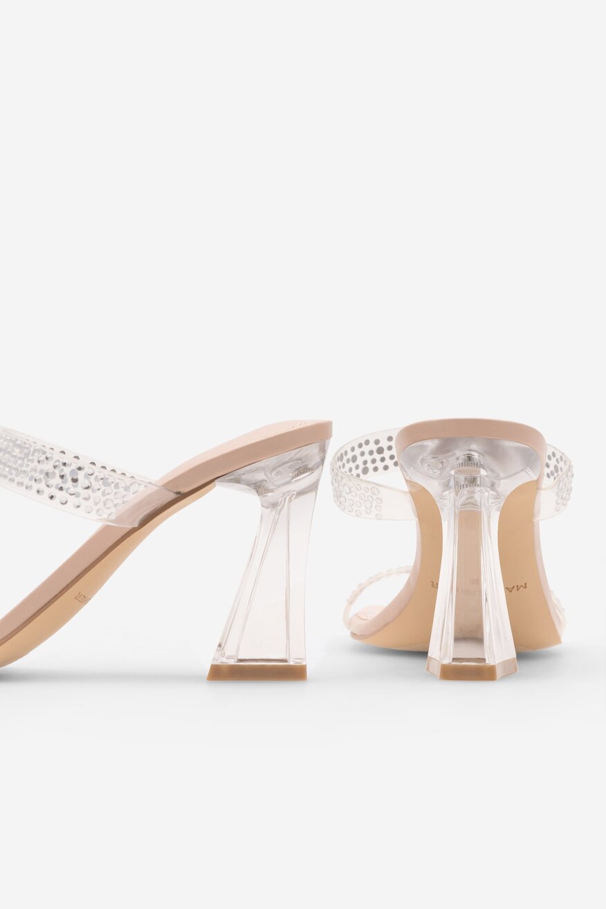 Klapki MARC FISHER F-ARLANA CLR01 Przezroczysty