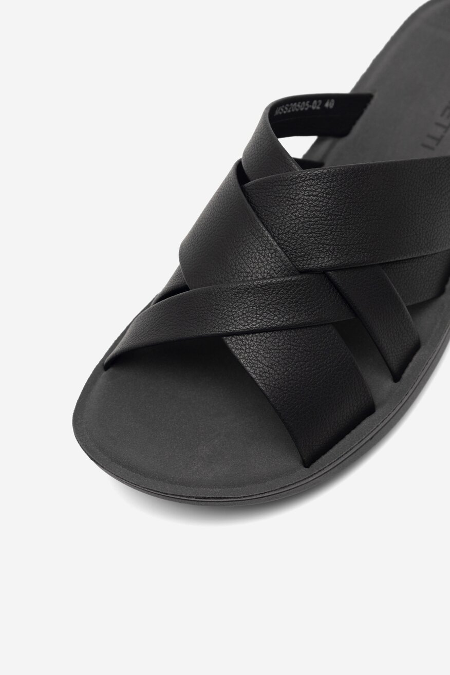 Klapki Lanetti MSS20505-02 Czarny